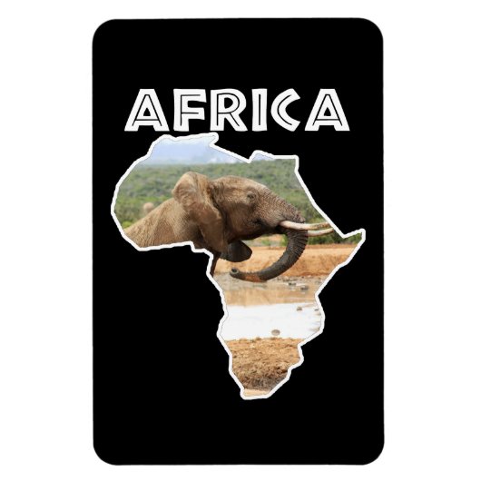 Afrikaanse wildgroei van olifanten magneet (Verticaal)