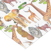 Afrikaanse Wildlife Table Runner Korte Tafelloper (Hoek)