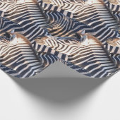 Afrikaanse Zebra Wildlife Cadeaupapier (Hoek)