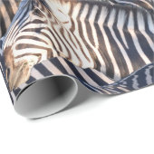 Afrikaanse Zebra Wildlife Cadeaupapier (Rol Hoek)