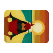 Afrikaanse zonsondergang 2009 magneet (Horizontaal)