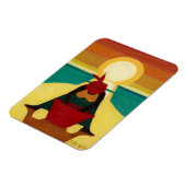 Afrikaanse zonsondergang 2009 magneet (Linkerzijde)