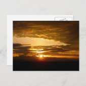Afrikaanse zonsondergang briefkaart (Voorkant / Achterkant)