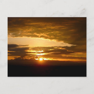 Afrikaanse zonsondergang briefkaart
