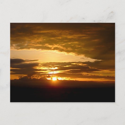 Afrikaanse zonsondergang briefkaart (Voorkant)