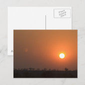 Afrikaanse zonsondergang briefkaart (Voorkant / Achterkant)
