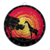 Afrikaanse zonsondergang dartbord (Voorkant)