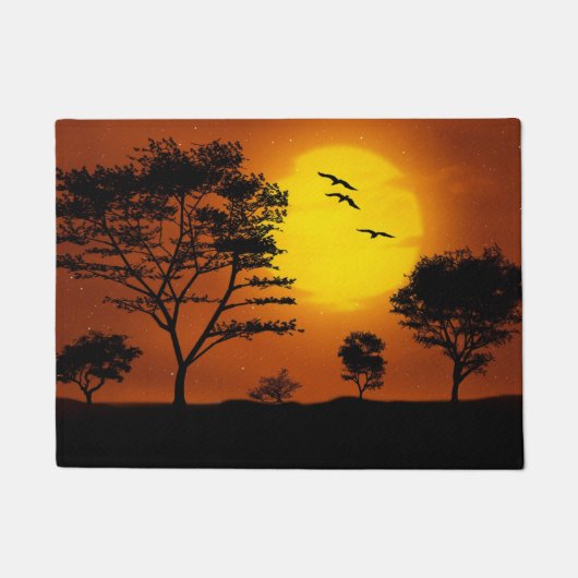 Afrikaanse zonsondergang deurmat (Voorkant)