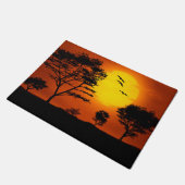 Afrikaanse zonsondergang deurmat (Schuin)