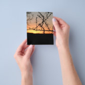 Afrikaanse zonsondergang flyer (Hand)
