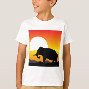 Afrikaanse zonsondergang t-shirt