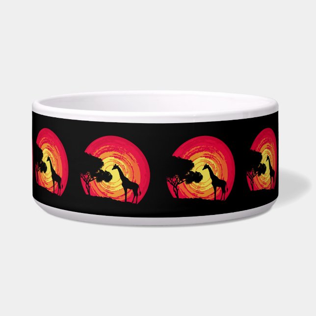 Afrikaanse zonsondergang voerbakje (Voorkant)