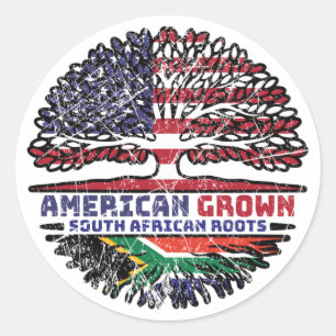 Afrikaanse Zuid-Afrika Verenigde Staten Verenigde Ronde Sticker
