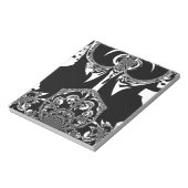 Afrikaanse zwart-wit kunst print notitieblok (Gedraaid)