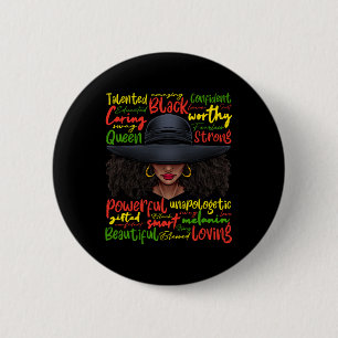 Afrikaanse zwarte geschiedenis Afrikaanse dames ju Ronde Button 5,7 Cm
