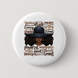 Afrikaanse Zwarte Geschiedenis Afro-Amerikaanse Da Ronde Button 5,7 Cm