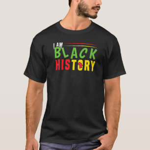 Afrikaanse zwarte geschiedenis geprezen zwarte ges t-shirt