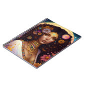 Afrikaanse zwarte godin koningin Fantasy Art Notitieboek (Linkerzijde)
