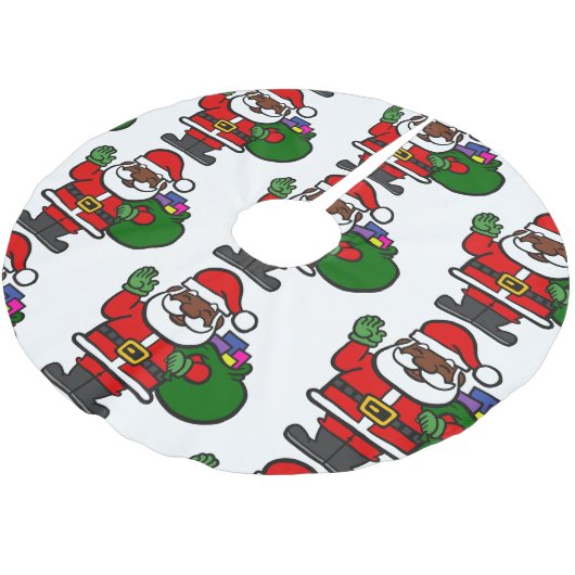 afrikaanse zwarte kerstman xmas kerstboom rok (Gekanteld)