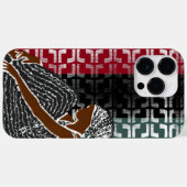 Afrikaanse zwarte vrouw met erfgoed hoofd wrap Case-Mate iPhone case (Achterkant (horizontaal))