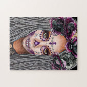 Afrikaanse zwarte vrouw Voodoo Priestsess Fantasy  Legpuzzel (Horizontaal)