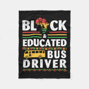 Afrikanen zwarte geschiedenis maand zwart en opgel fleece deken