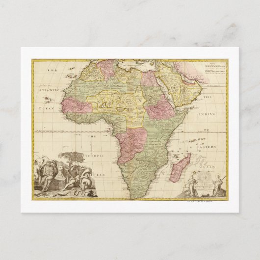 AfrikaPanoramische KaartAfrika 3 Briefkaart (Voorkant)