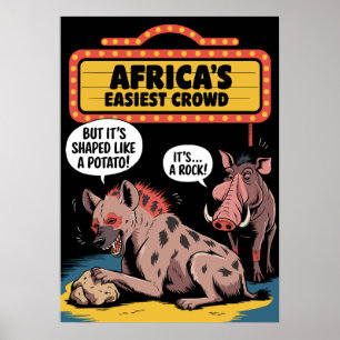 Afrika's Grappigste Duo - Hyena en Wrattenzwijn Ko Poster