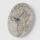 Afrimex Urbano Old Afircan Map Clock Grote Klok (Hoek)