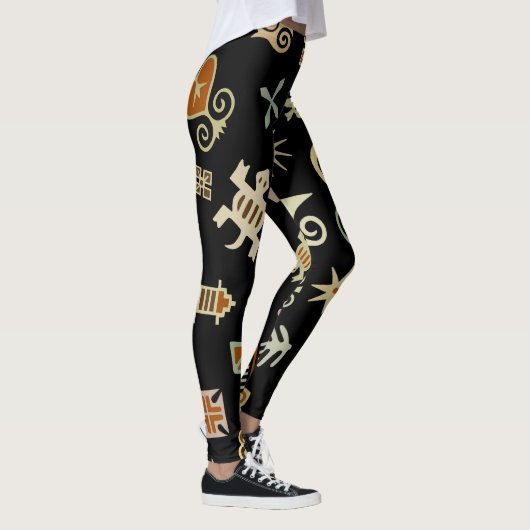 Afrique Adinkra Leggings (Droite)