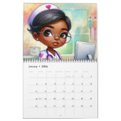 Afrique Amérique Calendrier CHIBI Personnel Médica (Jan 2026)
