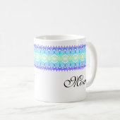 Afrique Bordure Vert Bleu pourpre Mug personnalisé (Devant droit)