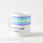 Afrique Bordure Vert Bleu pourpre Mug personnalisé (Devant gauche)