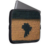 Afrique Brown Crochet Artistique Imprimer sac élec (Devant droit)