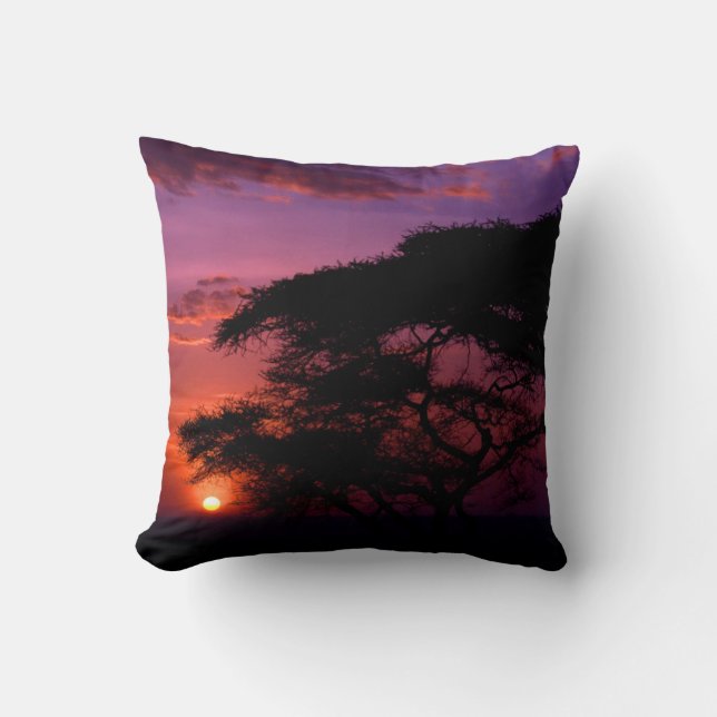 AFRIQUE : coussin décoratif Serengeti Sunset (Recto)