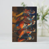 Afrique : Danse des Massaï - Cartes de remerciemen (Debout devant)