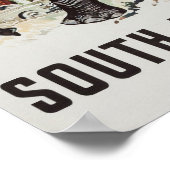 Afrique du Sud Affiche de voyage (2) (Coin)