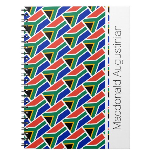 AFRIQUE DU SUD Drapeau Customisé Carnet Journal (Devant)