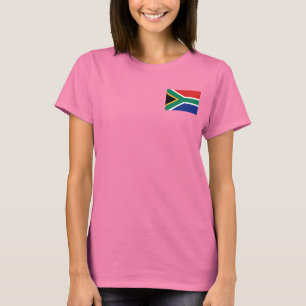 Afrique du Sud Drapeau et carte t-shirt