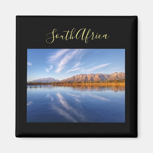 Afrique du Sud Monts d'eau Lac Magnet paysage (Devant)