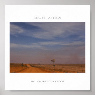 Afrique du Sud Nature Road Landcape Travel Poster