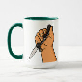 Afrique du Sud Okapi Kudu Piper-ing Hot Mug (Gauche)