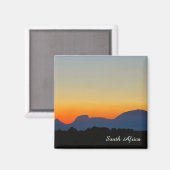 Afrique du Sud Sunset Mounts Magnet (Recto/Verso)