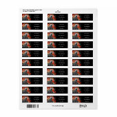 Afrique Grey Noël Retourner l'adresse Étiquettes (Feuille entière)