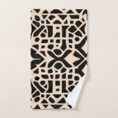 Afrique Maroc Motif géométrique beige (Serviette à main)