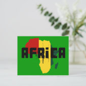 Afrique Reggae Rasta drapeau de l'Afrique Carte (Debout devant)