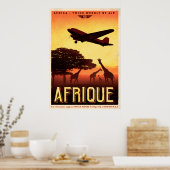  AFRIQUE-reisposter Poster (Keuken)