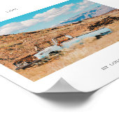 Afrique Savannah Grass Car Mountains Vie Poster (Coin)