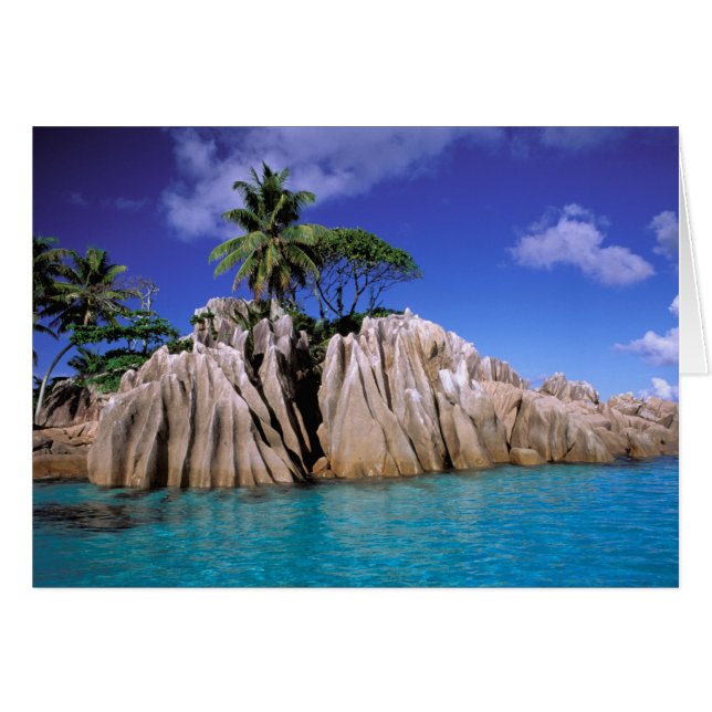 Afrique, Seychelles, île de La Digue. Granite (Devant horizontal)