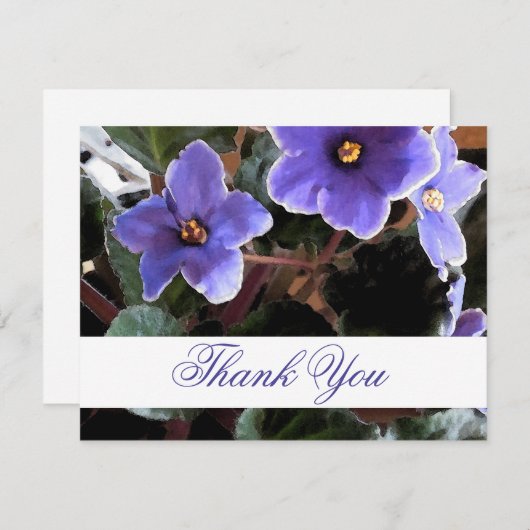 Afrique Violet Merci notes florales (Devant / Derrière)